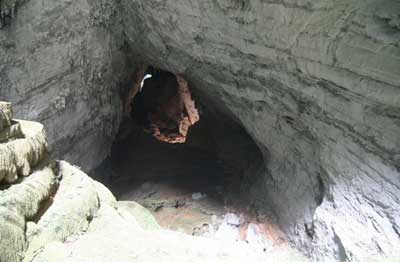 Accidently, discovering a sediment hole with the depth of 225m, formed about over 400 million years ago