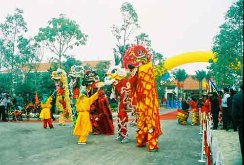 Lion dances